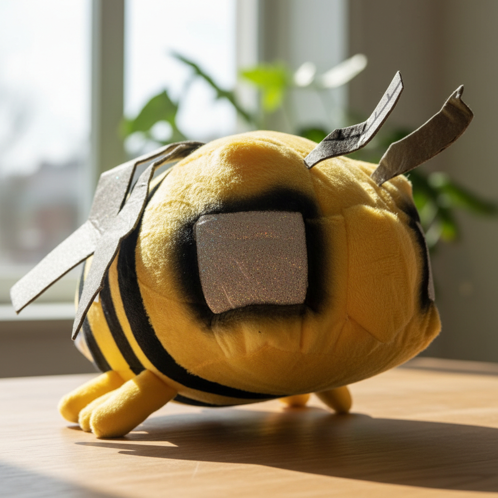 Peluche Mediano Abeja Minecraft 20cm - Imagen 3