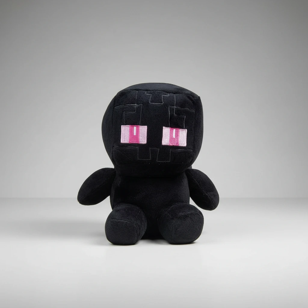 Peluche De Felpa Enderman Sentado Minecraft 20cm - Imagen 3