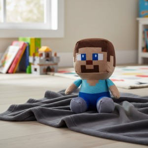 Peluche De Felpa Steve Sentado Minecraft 20cm