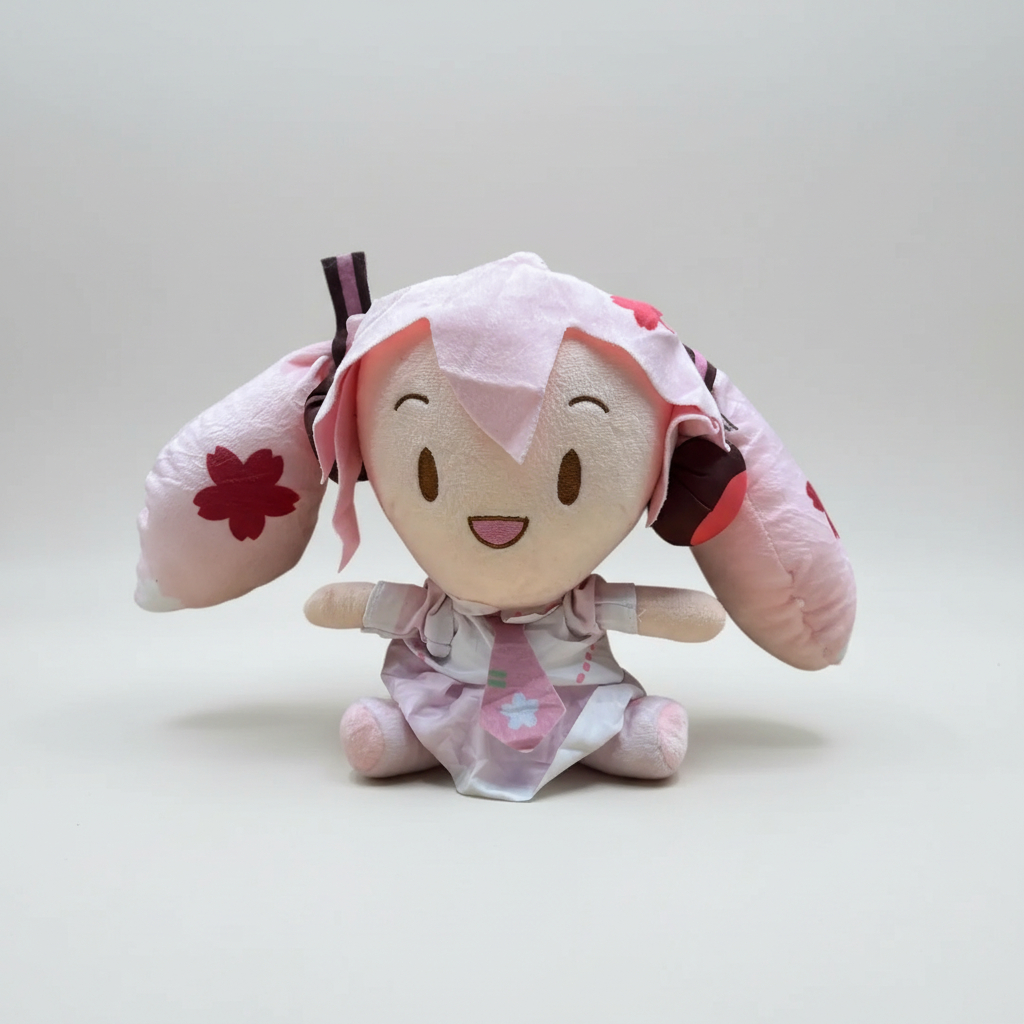Peluche De Felpa Sakura Miku Hatsune Vocaloid 20cm - Imagen 3