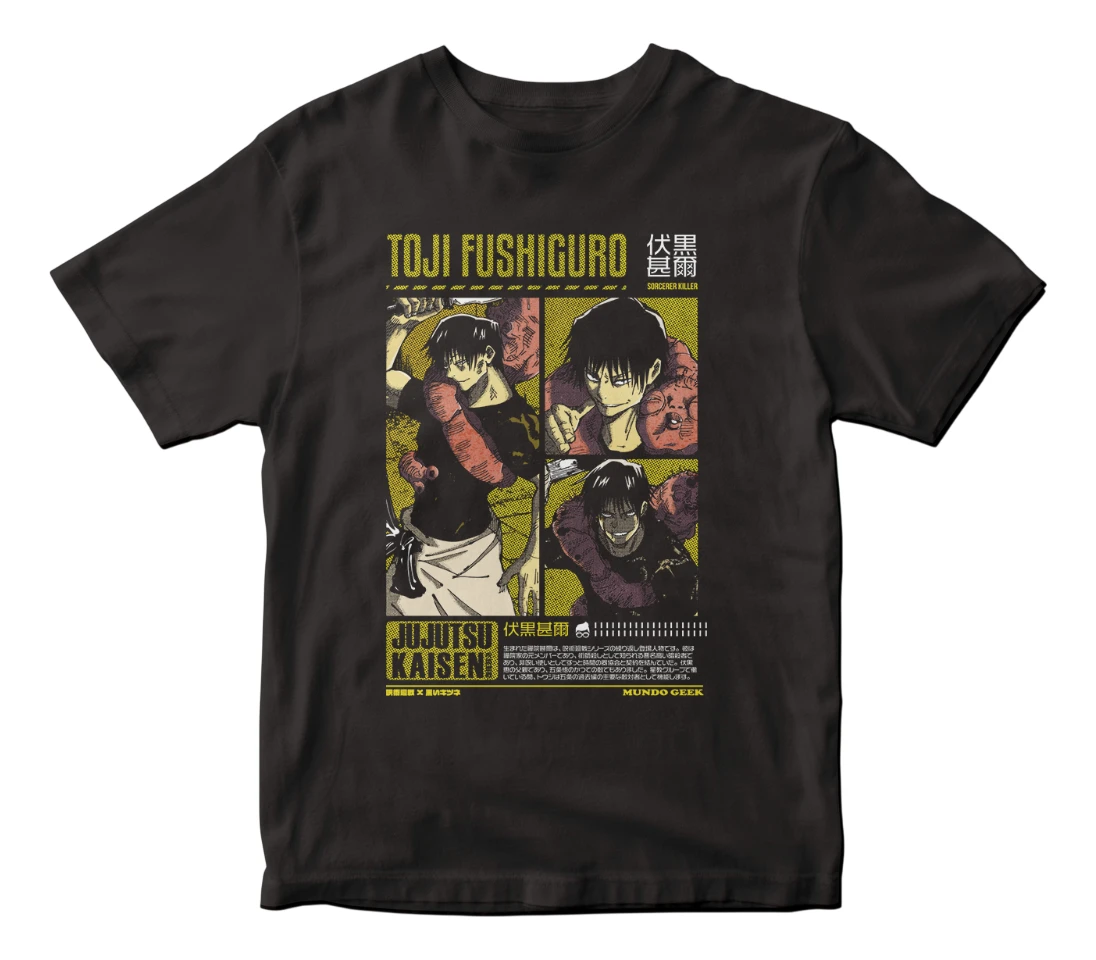 Remera Anime Jujutsu Kaisen Toji Fushiguro