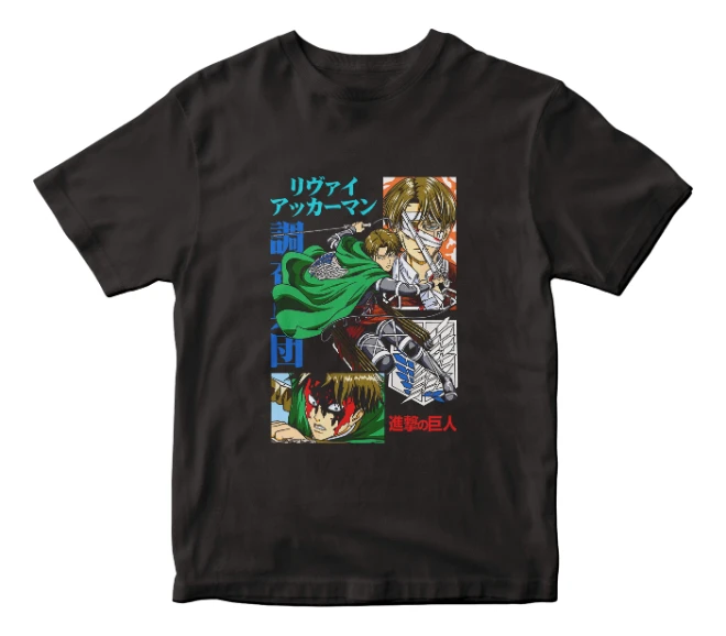 Remera Anime Shingeki No Kyojin Attack On Titan Levi
