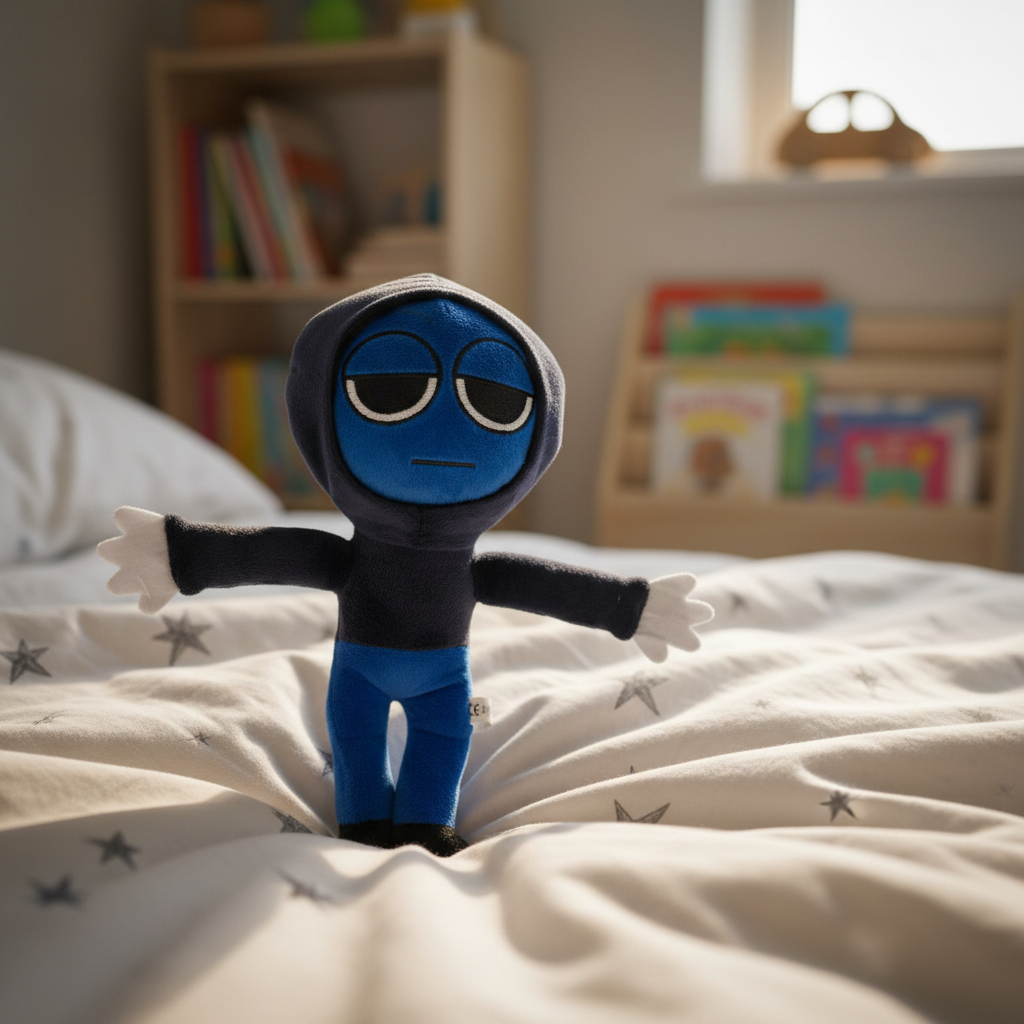 Peluche 20cm Sprunki Azul Mundo Geek - Imagen 2