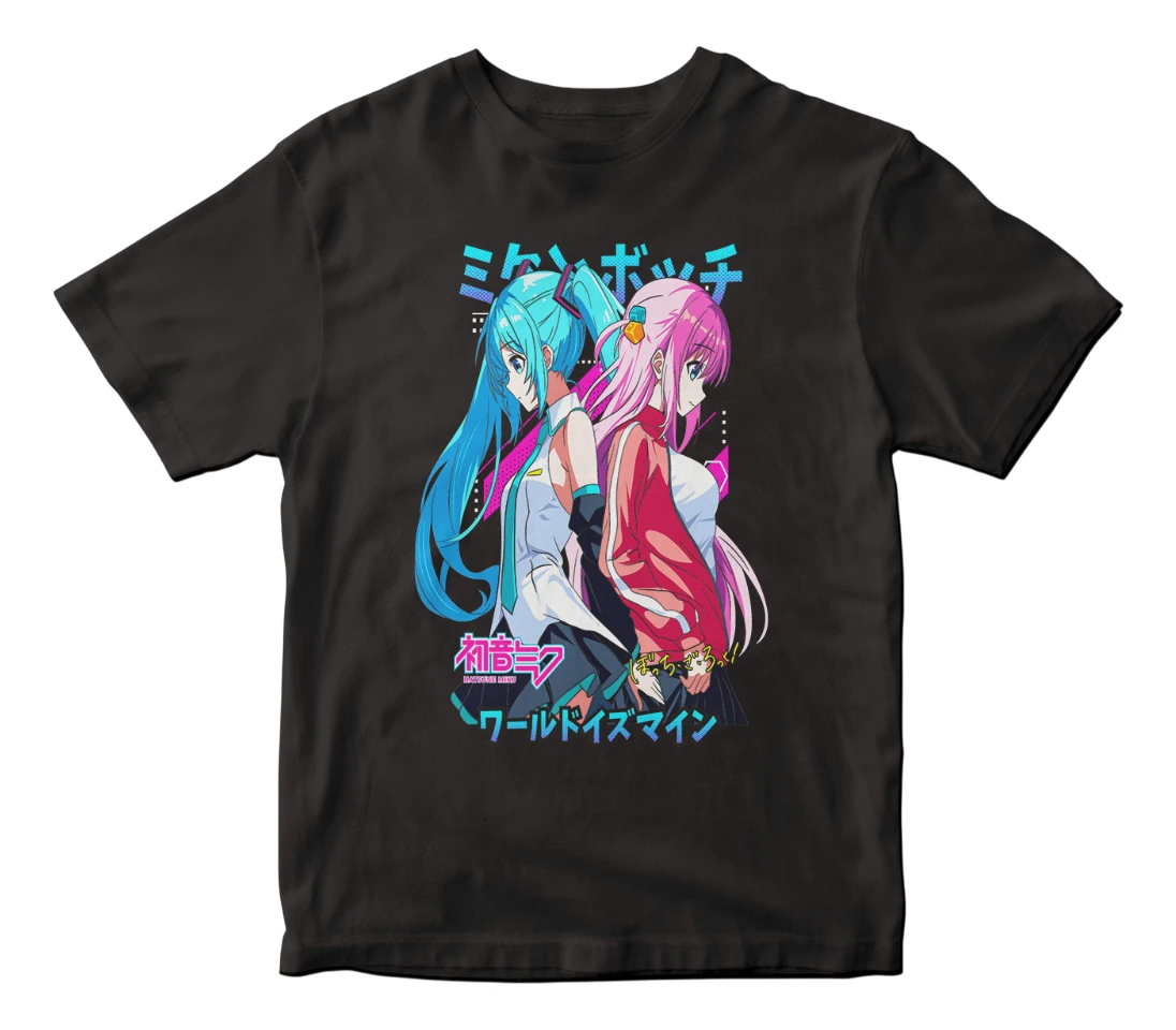Remera Anime Vocaloid Miku Hatsune Bocchi The Rock Hotori