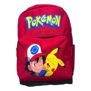 Mochila Escolar Mundo Geek Pokemon Ash Pikachu