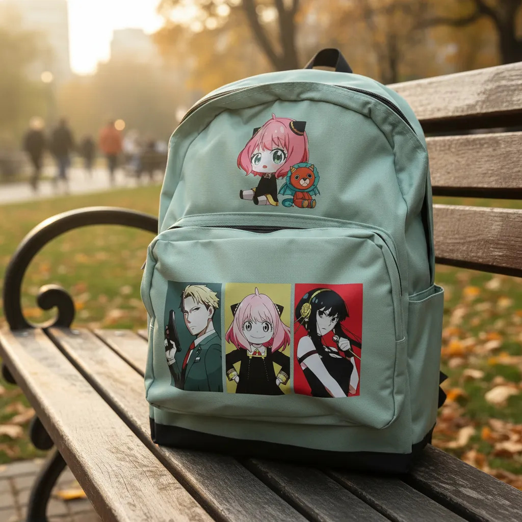 Mochila Escolar Grande Y Resistente Spy X Family - Imagen 2