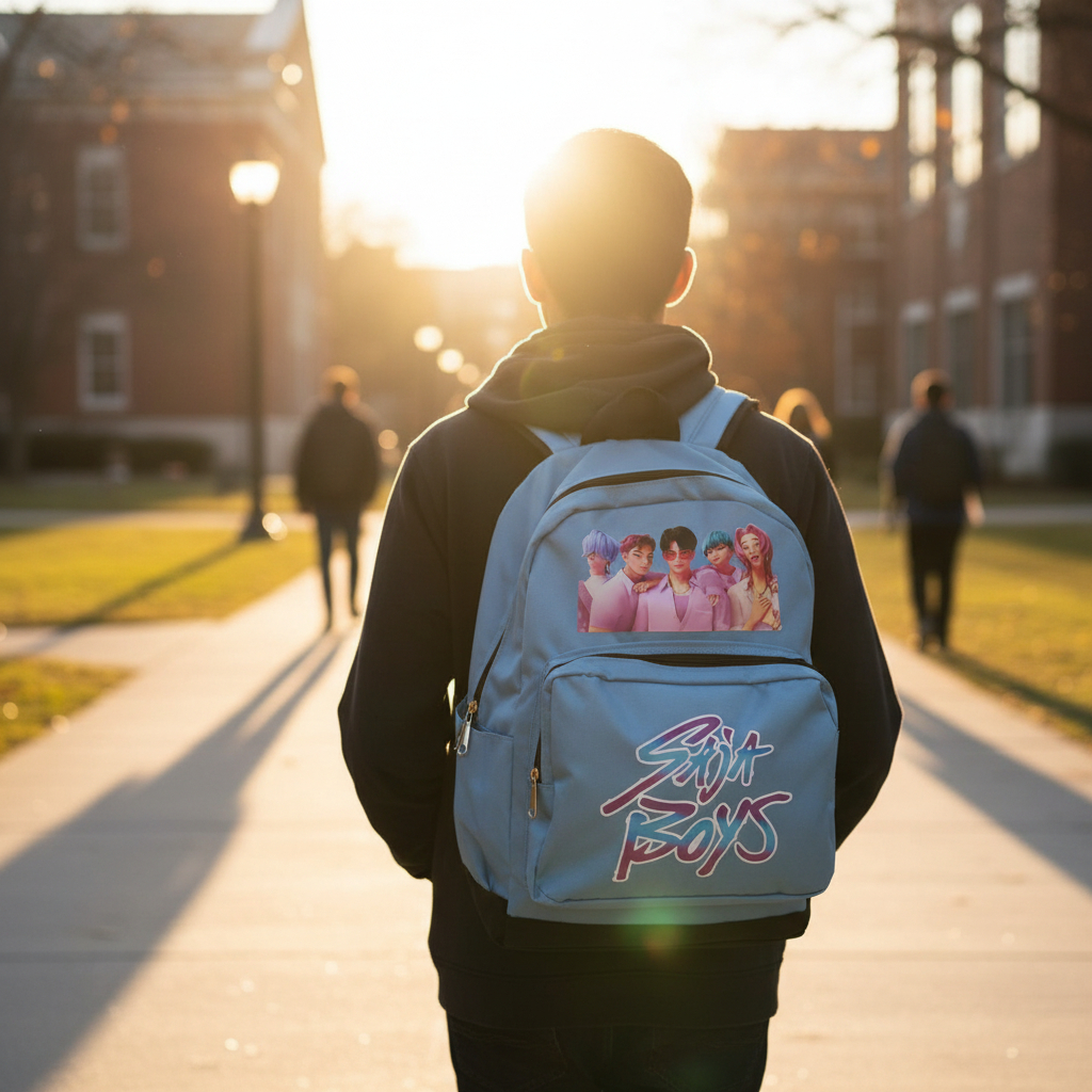 Mochila Escolar Saja Boys Las Guerreras Kpop Demon Hunter - Imagen 3