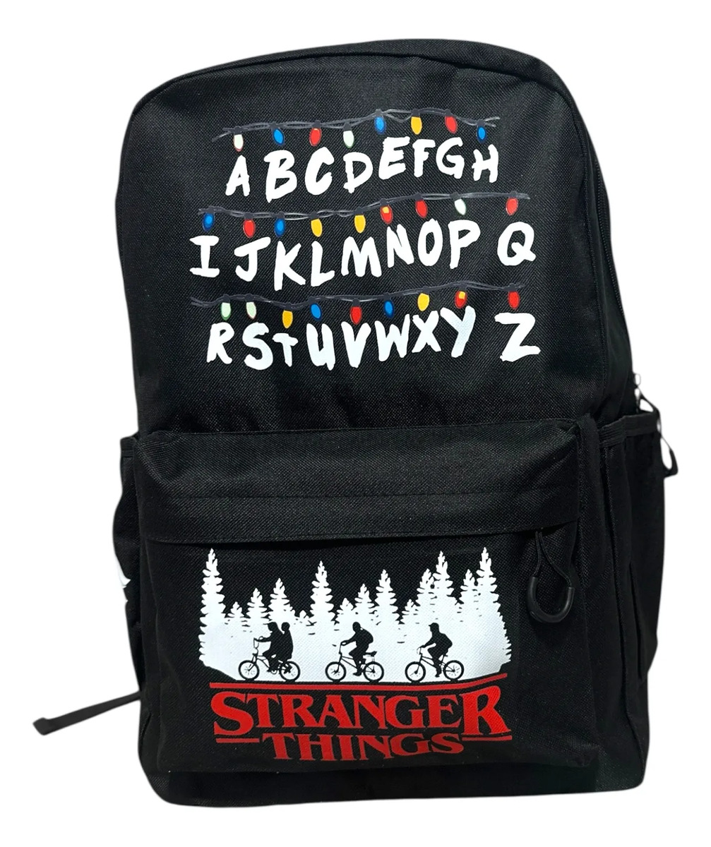 Mochila Escolar Estampada Mundo Geek Stranger Things - Imagen 2