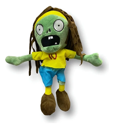 Peluche Zombie Ronaldinho Plantas Vs Zombies ( Mediano ) Amarillo Con Gris - Imagen 2