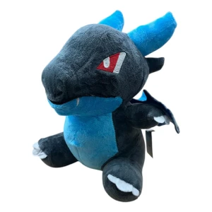 Peluche Pokemon Mega Charizard X 25cm Mundogeek Negro