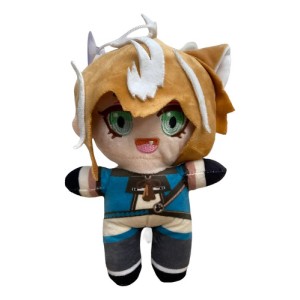 Peluche Gorou Genshin Impact ( Mediano ) Mundogeek Azul Con Naranja