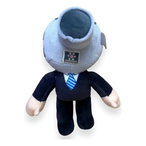 Peluche Cameraman Mediano 31cm (skibidi Toilet) Mundogeek Negro Con Celeste