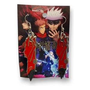 Caravana Mediana Metal Dedo Sukuna ( Jujutsu Kaisen ) Rojo