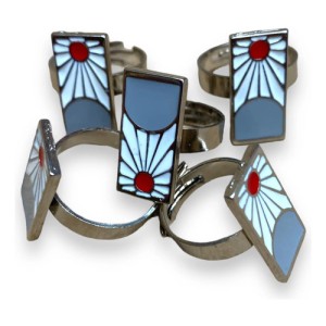 Anillo Demon Slayer Regulable  Plateado Ajustable