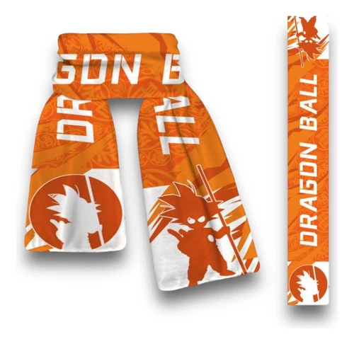 Bufanda Goku Dragon Ball Mundogeek Naranja Dragon Ball 160cm X 25cm