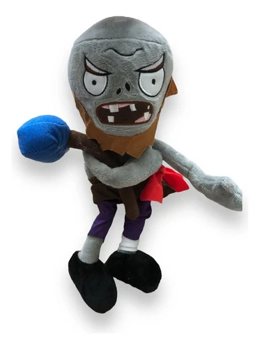 Peluche Mediano Zombie Cavernicola 30cm ( Plantas Vs Zombies Gris