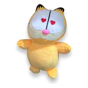 Peluche Garfield Ojos Corazon 25cm Mundogeek Naranja