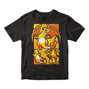 Remera Anime Pokemon Charmander Charmeleon Charizard