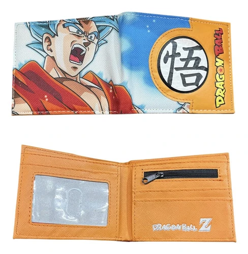 Billetera Logo Dragon Ball 21x9cm Mundogeek Naranja - Imagen 2