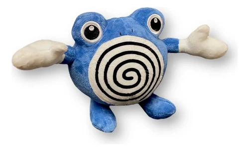 Peluche Pokemon Poliwhirl ( Mediano ) Mundogeek Azul Acero