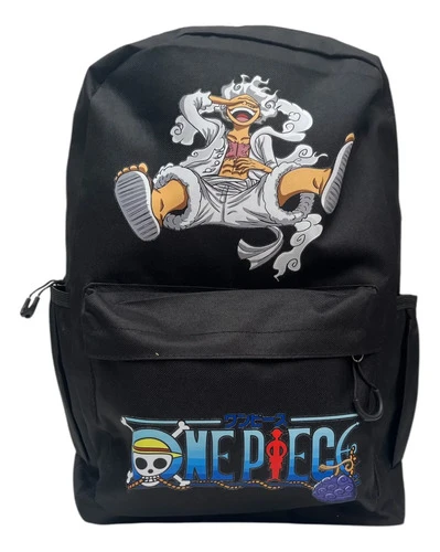 Mochila Escolar Luffy Gear 5 One Piece Negro - Imagen 2