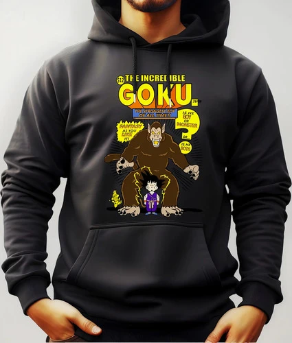 Buzo Canguro Con Capucha Anime Goku Ozaru Dragón Ball - Imagen 2