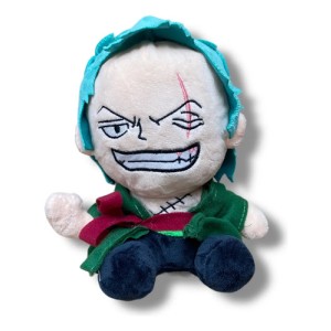 Peluche Figura Anime Zoro Roronoa One Piece 20cm Verde