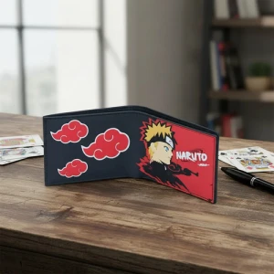 Billetera Portadocumento Con Relieve Naruto Mundogeek Negro Naruto