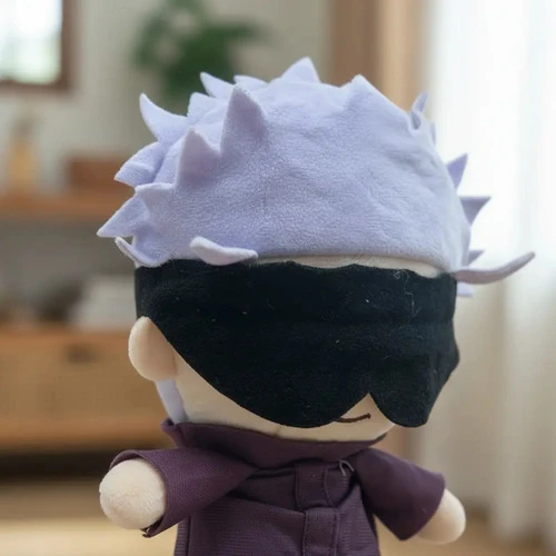Peluche Mediano 20cm Jujutsu Kaisen Gojo Mundogeek Negro - Imagen 4