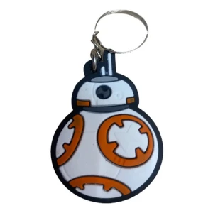 Bb-8 Star Wars Llavero De Goma Mundogeek Rojo