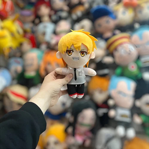 Peluche Denji Chainsawman Mediano Mundogeek Blanco Con Amarillo