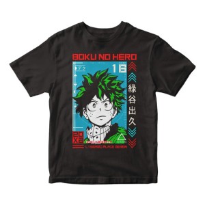 Remera Camiseta De Anime Boku No Hero Deku Cartel Mundogeek