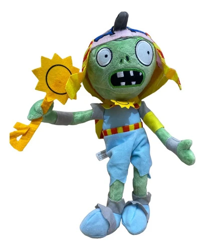 Peluche Planta Vs Zombies (zombie Egipto) M Undogeek Verde Con Celeste