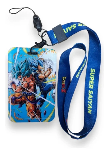 Porta Boletera Documentos Stm Goku Y Vegeta - Mundo Geek Azul