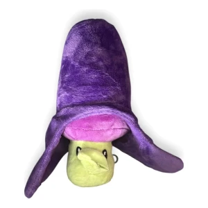 Peluche Planta Plantas Vs Zombies 20cm Mundogeek Violeta Con Amarillo