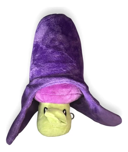 Peluche Planta Plantas Vs Zombies 20cm Mundogeek Violeta Con Amarillo