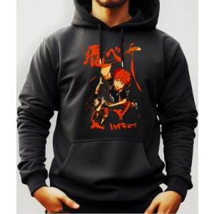 Buzo Canguro Con Capucha Anime Haikyuu Mundogeek