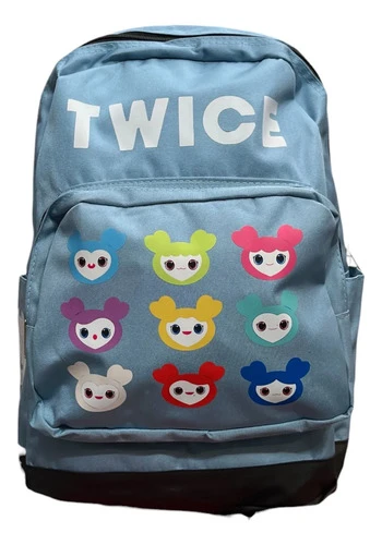 Mochila Escolar Grande Kpop Twice Celeste