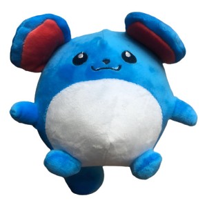 Peluche Marill Mediano 15cm (pokemon) Mundogeek Celeste Con Blanco