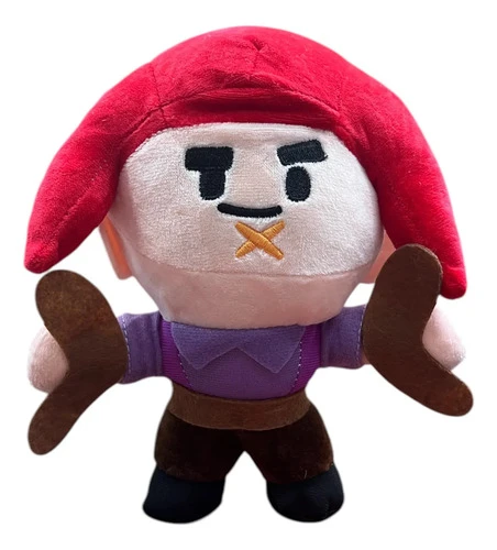 Peluche De Felpa Colt Brawl Stars 25cm Mundogeek Rojo