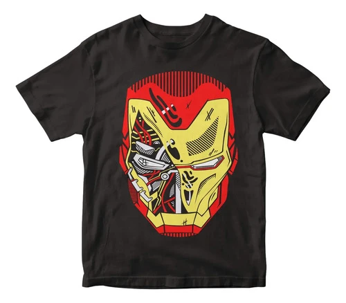 Remera Camiseta Cabeza Iron Man Mundogeek