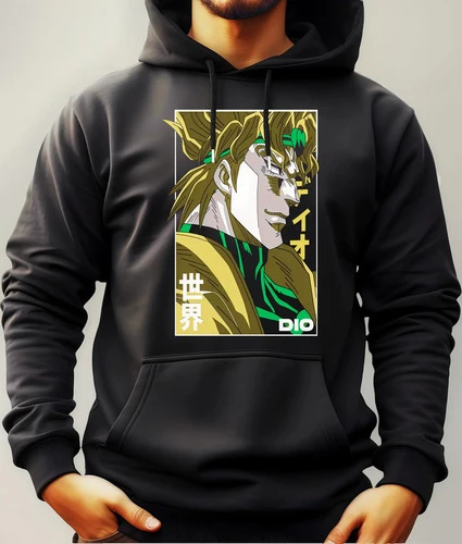 Buzo Canguro Con Capucha Anime Dio Jojos Mundogeek - Imagen 2