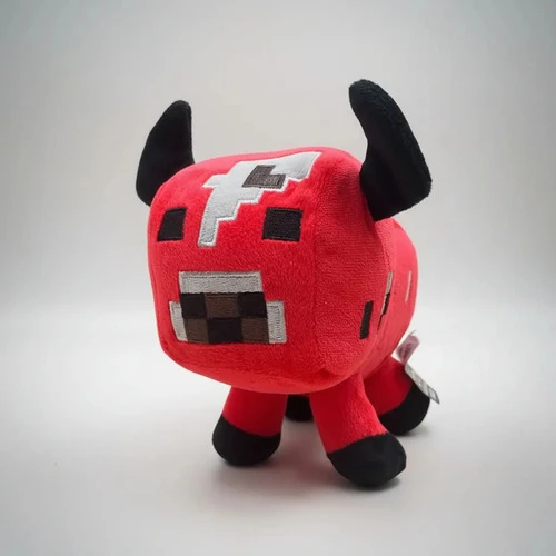 Peluche Mediano Champivaca Minecraft 20cm Rojo - Imagen 3