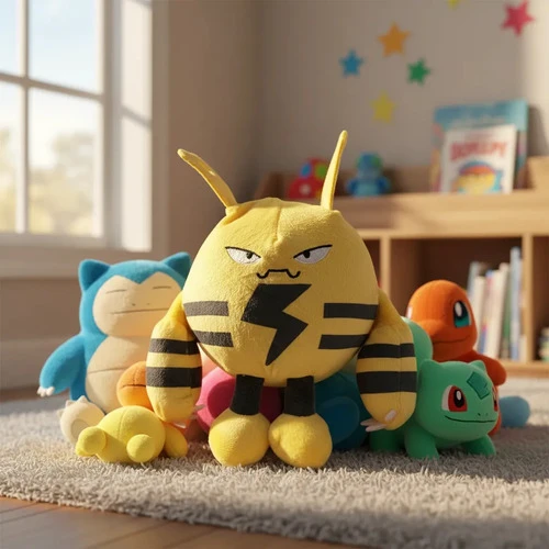 Peluche Elekid Pokemon Segunda Generación Amarillo - Imagen 2