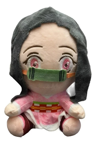Peluche Anime Nezuko Demon Slayer Kimetsu No Yaiba 22cm Rosa