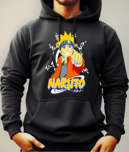 Buzo Canguro Con Capucha Anime Naruto Mundogeek - Imagen 2