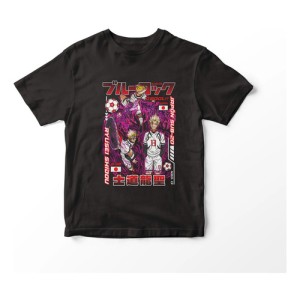 Remera Camiseta Blue Lock Ryusei Shidou Mundogeek Negro Ryusei Shido 10