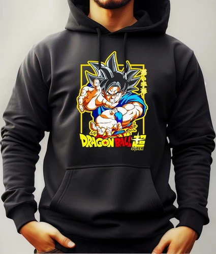 Buzo Canguro Con Capucha Anime Goku Kamehameha Mundogeek