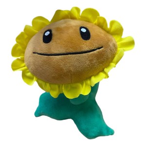 Peluche Girasol Mediano 16cm (plantas Vs Zombie) Mundogeek Amarillo Con Con Verde