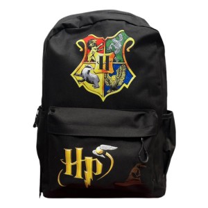 Mochila Escolar Grande Harry Potter Negro